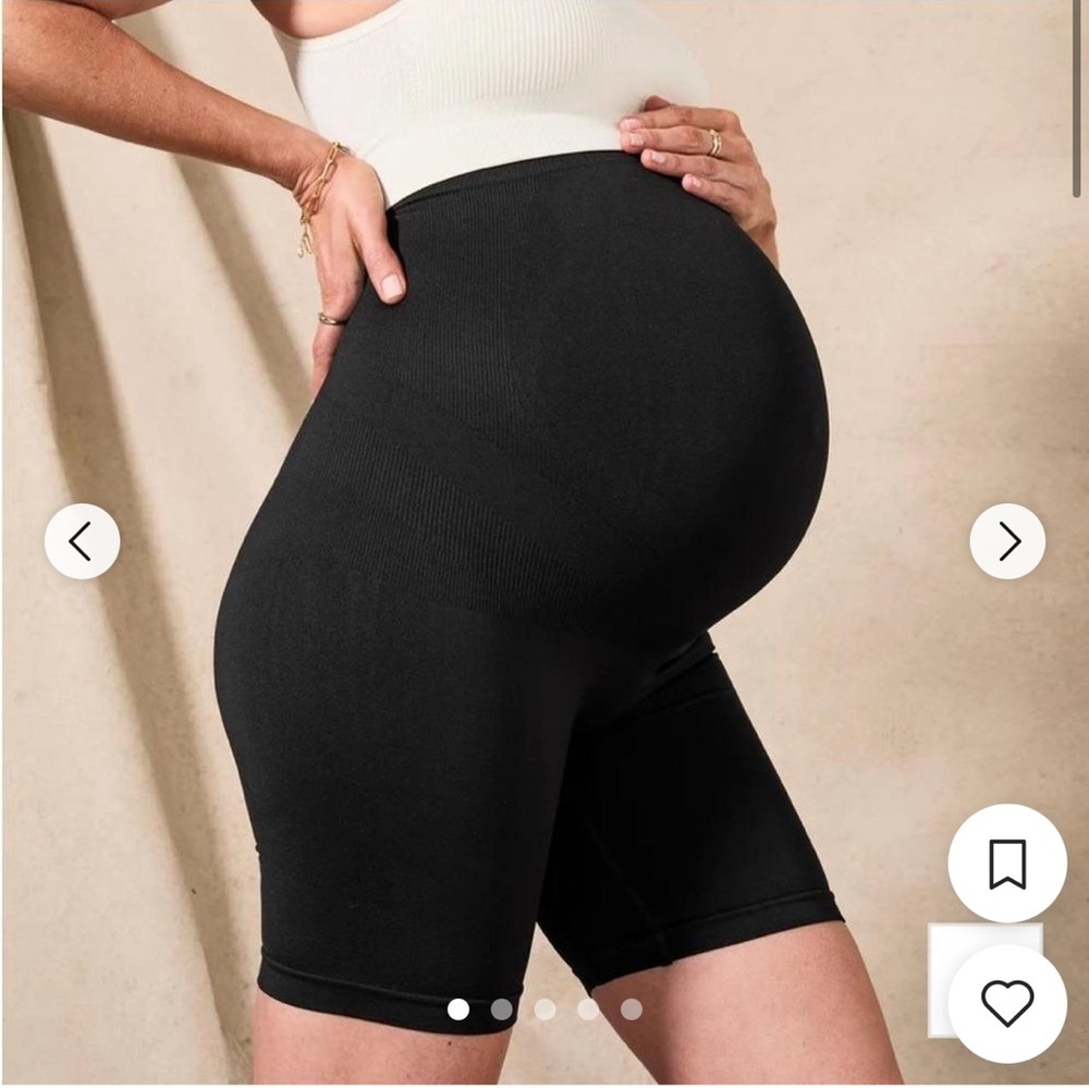 BLANQI Black Maternity Bike Shorts